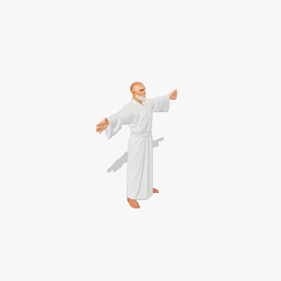 Serene White Robe model pack